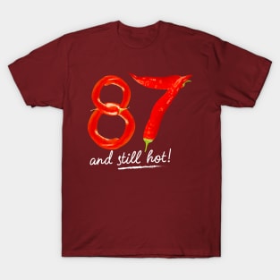 87th Birthday Gifts - 87 Years and still Hot T-Shirt